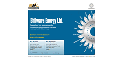 Desktop Screenshot of bhilwaraenergy.com