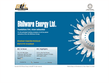 Tablet Screenshot of bhilwaraenergy.com